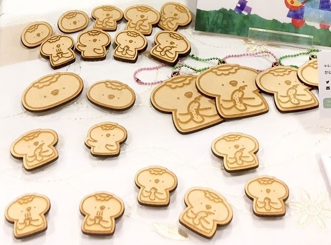 [写真]クリエーターズマーケットで販売したグッズ