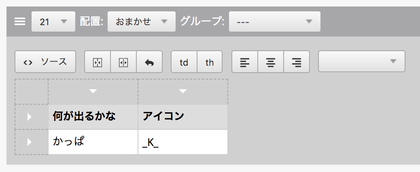 テーブルユニットに_K_と書いてみた